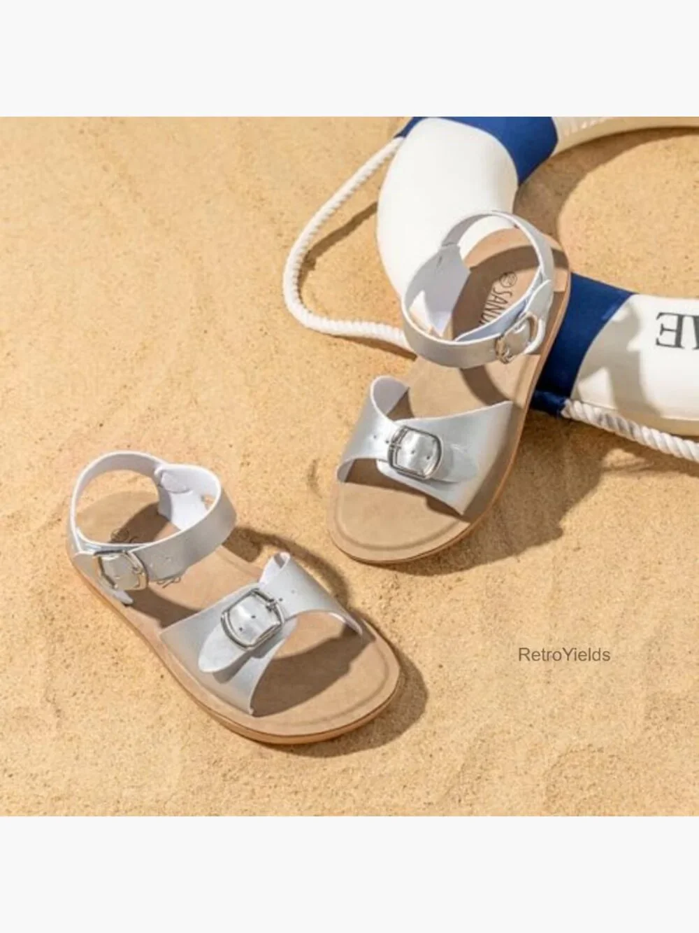 Toddler Sandals with Double Buckle - Adjustable, Lightweight, Non-Slip